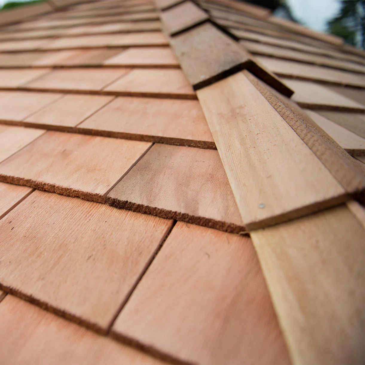 Cedar Tiled Roof Hexagonal 4m Gazebo