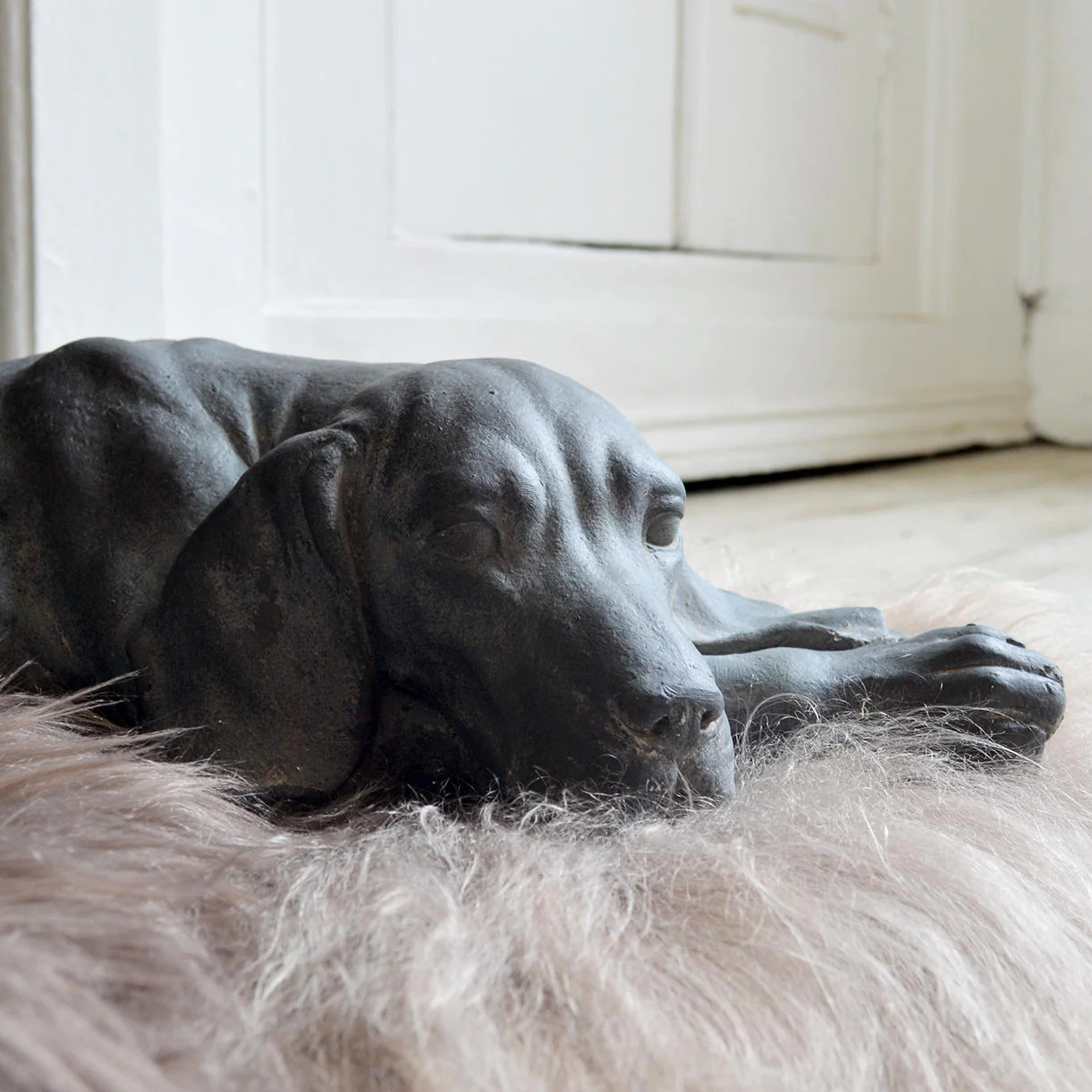 Concrete Finish Resting Dog