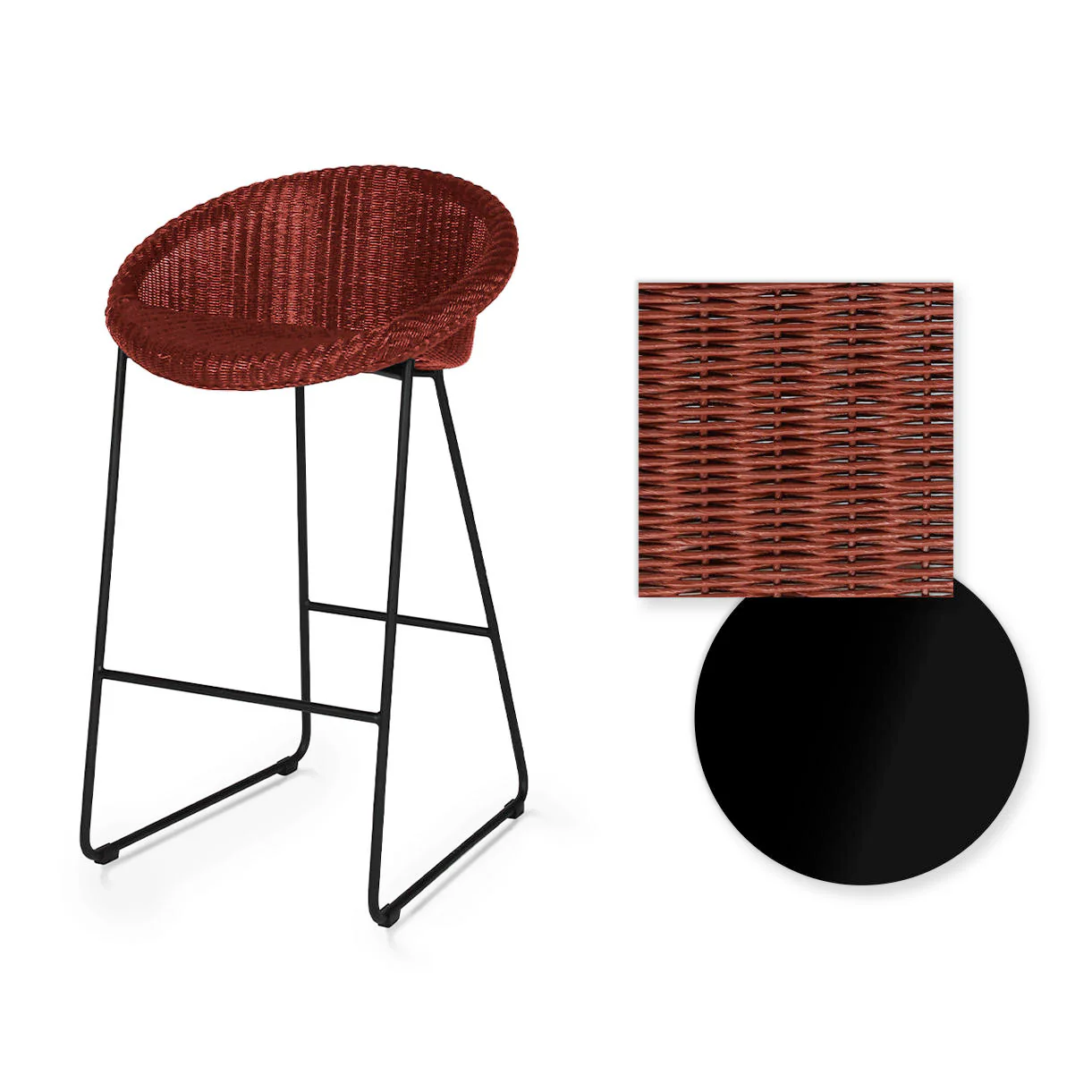 Joe Indoor Counter Stool Black Sled Base - Image 17