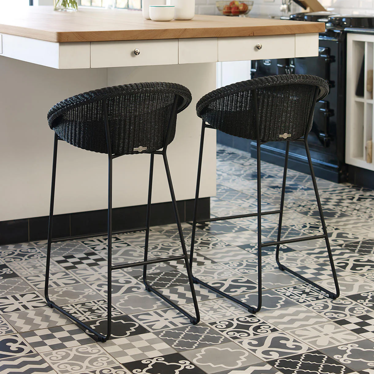 Joe Indoor Counter Stool Black Sled Base - Image 3