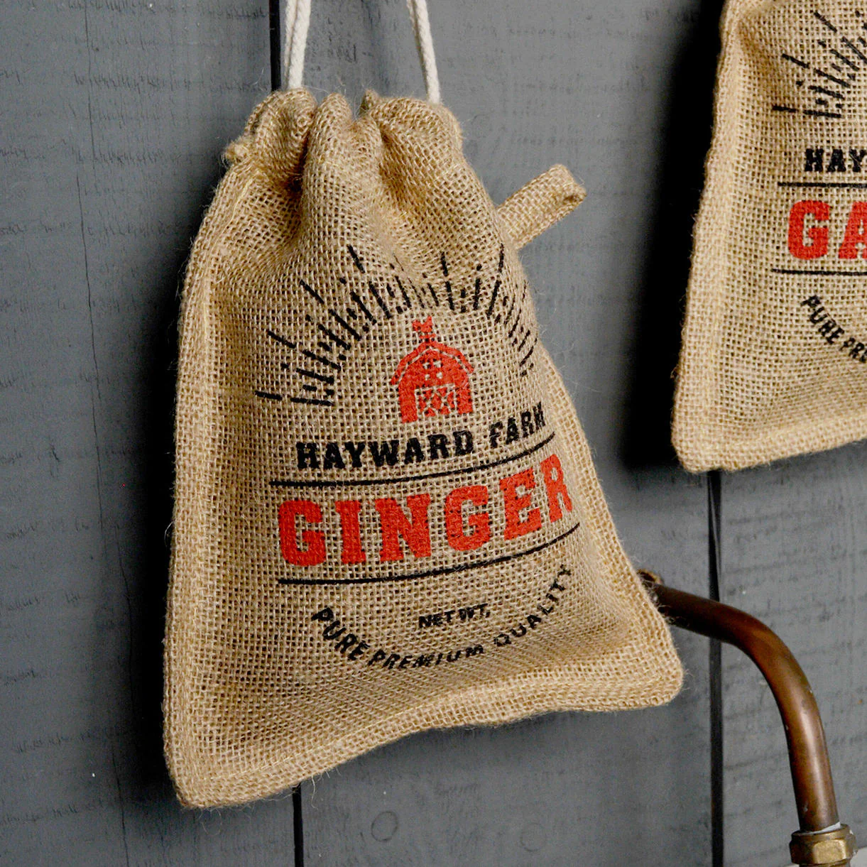 Jute Ginger Storage Bag
