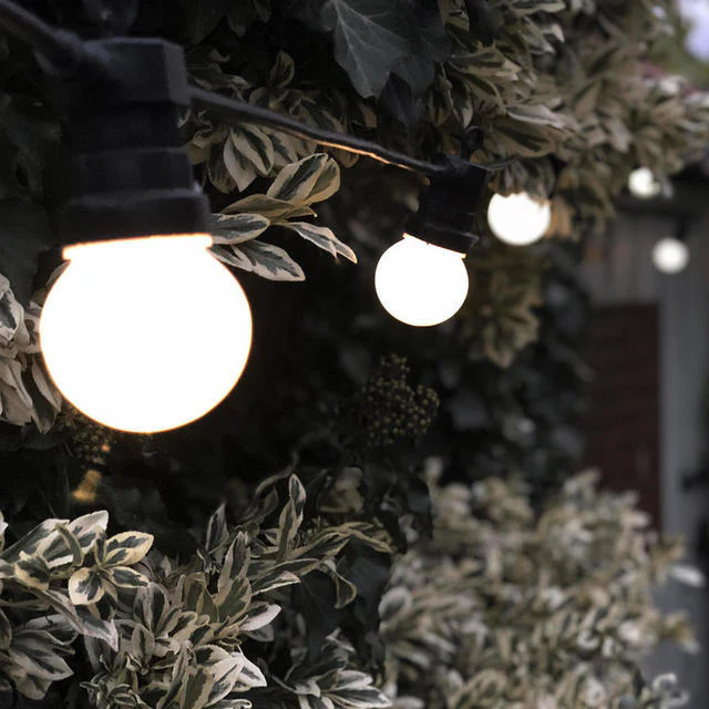 Outdoor Single Length LED Warm White Opaque Festoon Lights