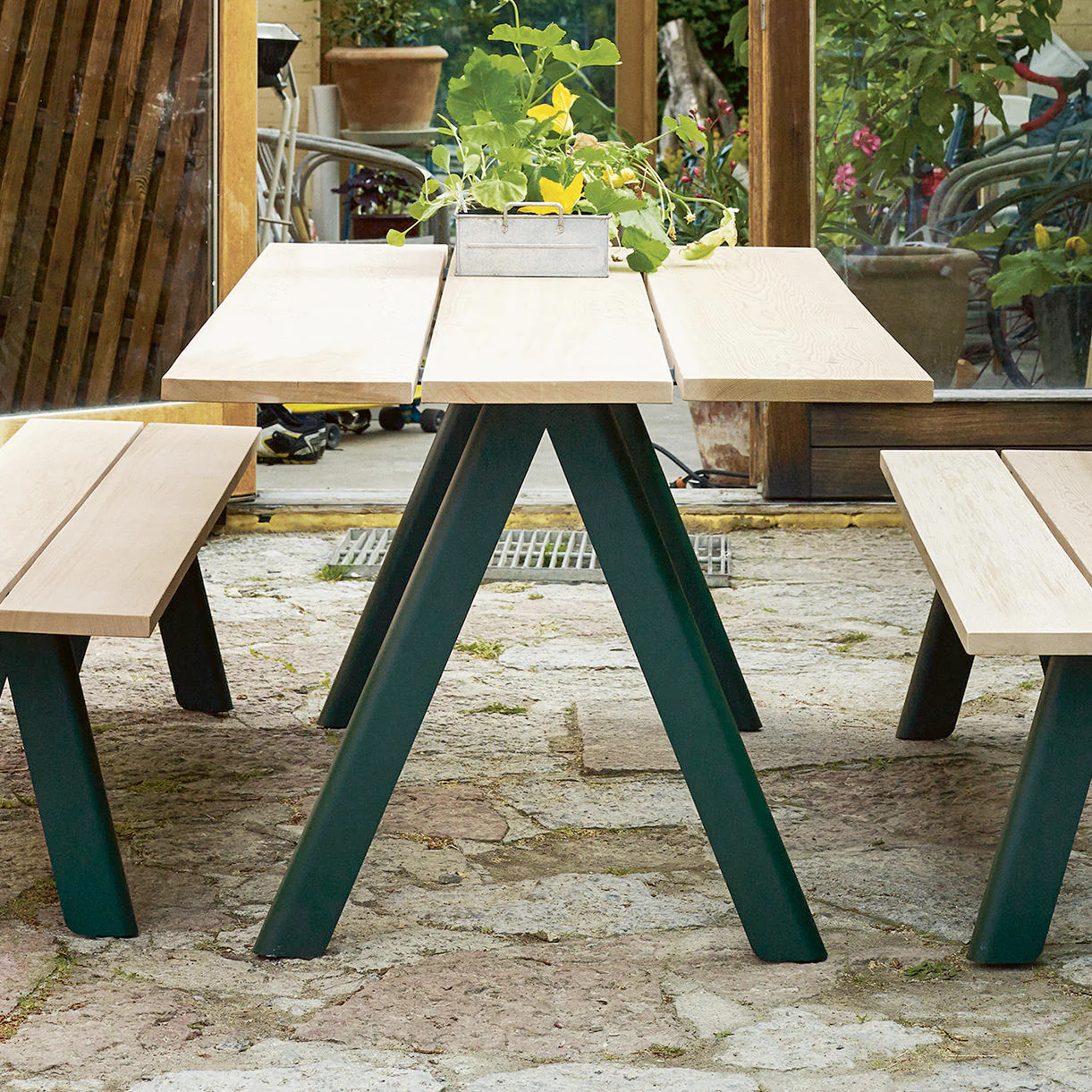 Overlap Rectangular Dining Table - Image 2