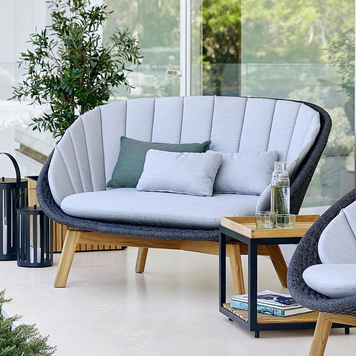 Peacock Rope Lounge 2 Seat Sofa