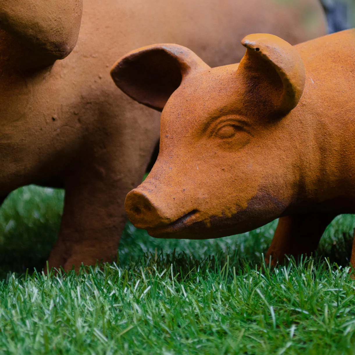 Rusty Garden Pigs - Image 2