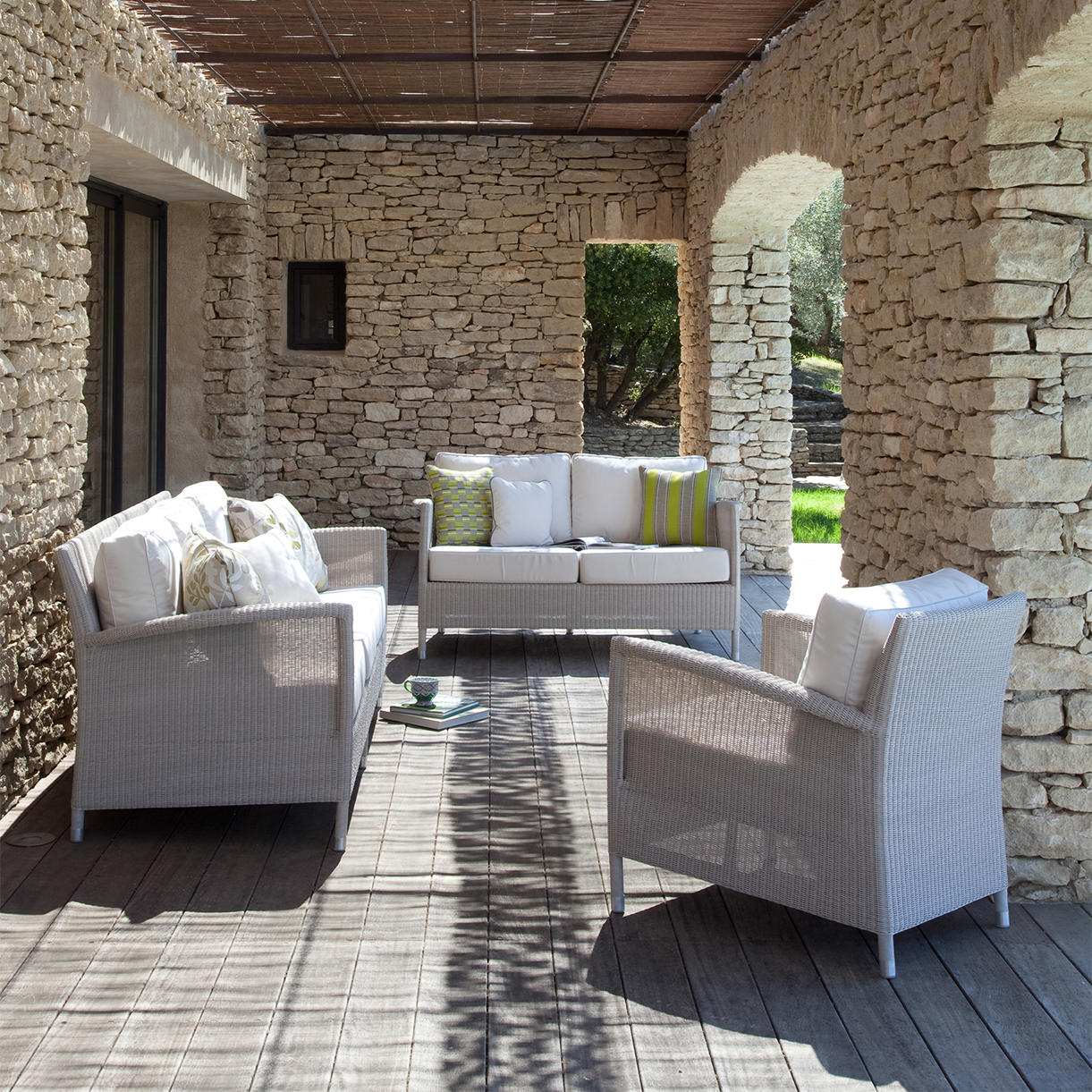 Safi Outdoor Lounge 3 Seater Sofa - Image 3