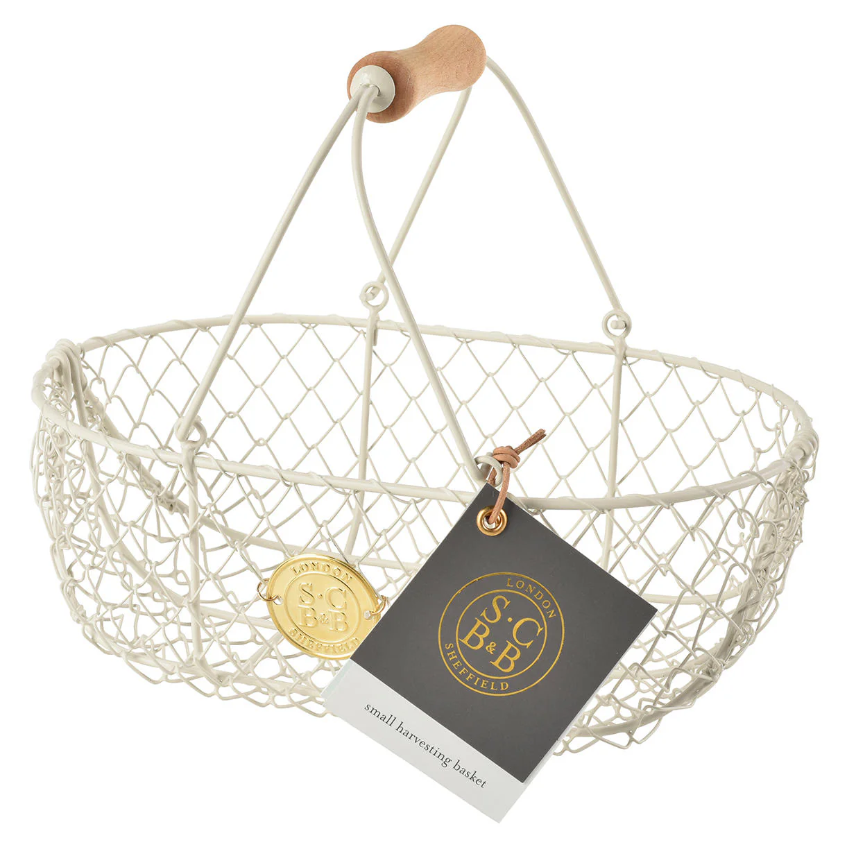 Small Cream Harvesting Basket - Image 3