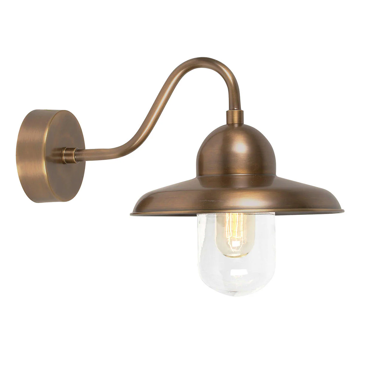 Somerton Brass Outdoor Wall Lanterns - Image 7