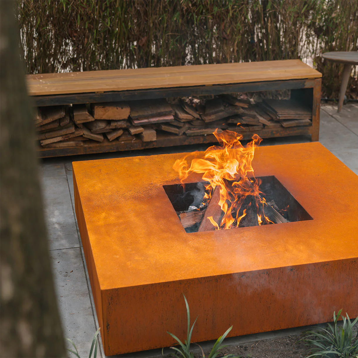 Steel Log Store Benches - Image 3