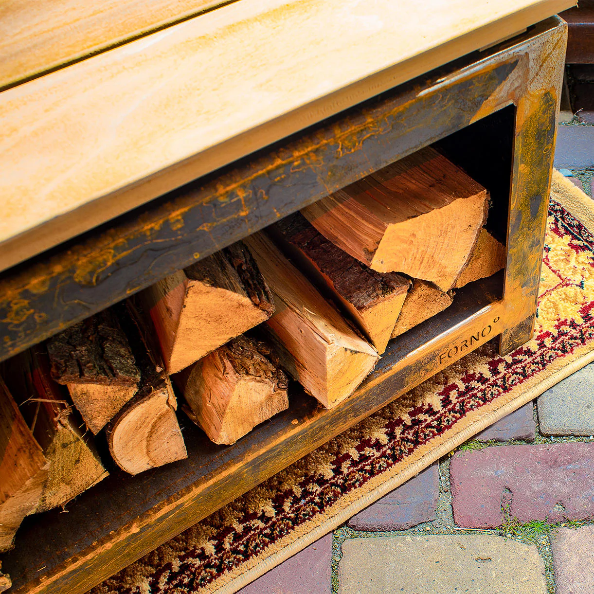 Steel Log Store Benches - Image 4